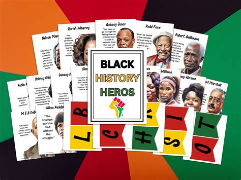 Black History Posters Bulletin Board Display Black History Decor