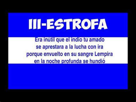 Himno Nacional De Honduras Con Letra Completocoro Y Estrofas Completo