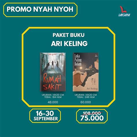 Jual Paket Buku Ari Keling Luka Paling Dalam Dan Rumah Sakit Shopee