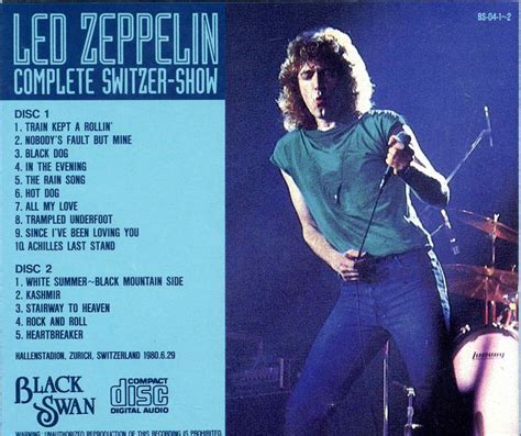 Led Zeppelin Complete Switzer Show Cd Set Black Swan