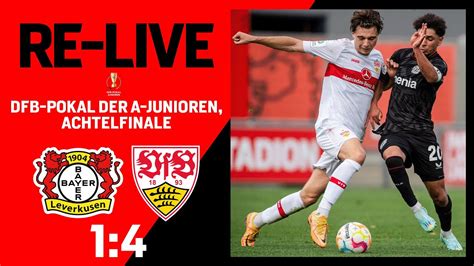 1 4 Aus Im Achtelfinale Bayer 04 Leverkusen U19 VfB Stuttgart U19