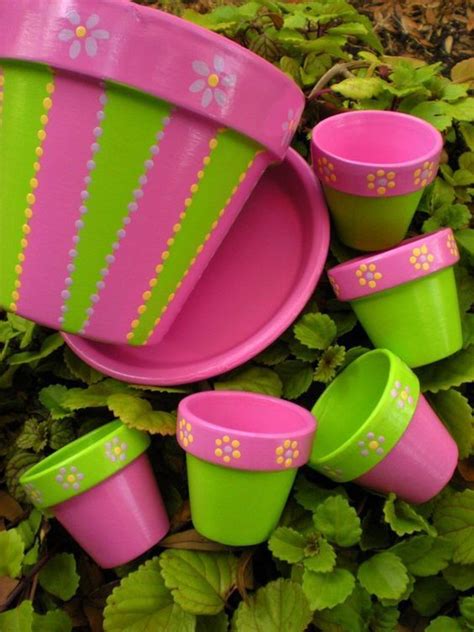 Mil Formas Para Decorar Macetas Dale Detalles Painted Flower Pots