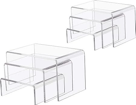 Amazon Jusalpha 6 Piece Strong Clear Acrylic Rectangular Riser