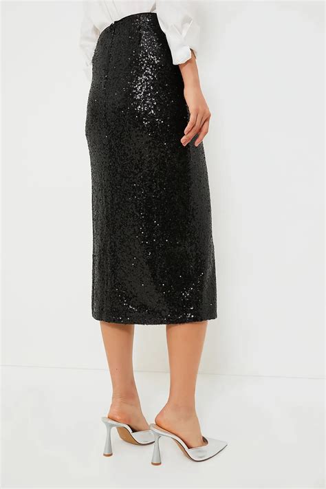 Black Sequin Pencil Skirt Effortless Style Nashville