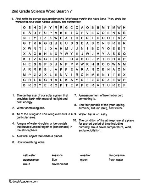 Science Word Search