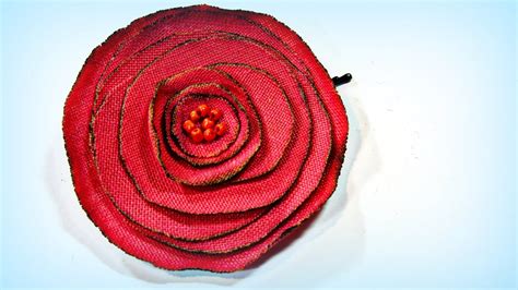 Cómo Hacer Rosas De Tela How To Make Fabric Roses Youtube