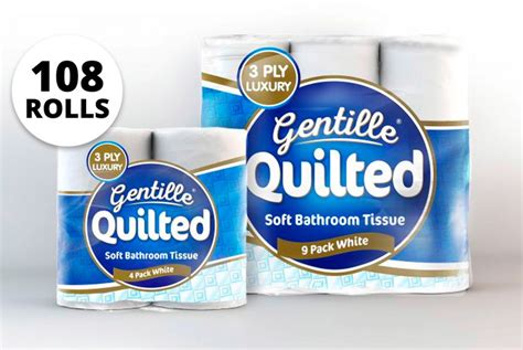 108 Gentille Quilted Toilet Rolls Offer Wowcher