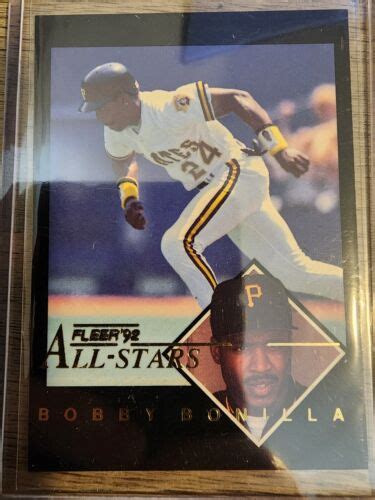 1992 Fleer All Stars 3 Barry Bonds Super Rare Error Card Bobby