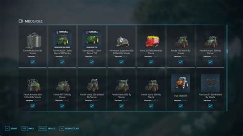 Full Mod List Modpack By Stevie Fs Mod Farming Simulator Mod