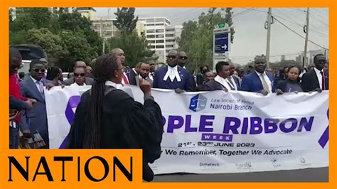 Law Society Of Kenya Demonstrates Against The Harassment Of Lawyers