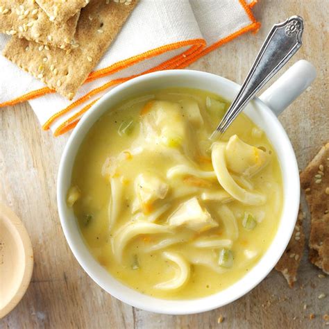 Creamy Turkey Noodle Soup Recipe Taste Of Home