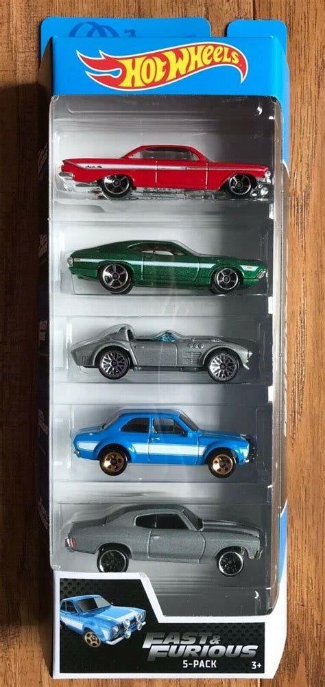 Fast And Furious Hot Wheels Set 5 Pack Movie Collectibles Cars Etsy