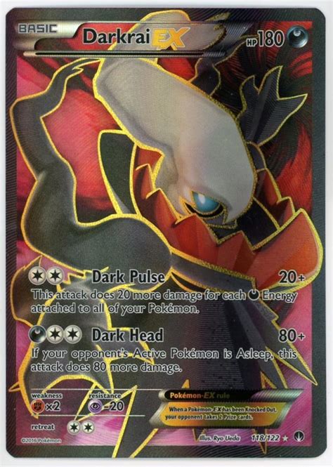 Pokemon Darkrai EX 118 122 Breakpoint Full Art Ultra Rare NM Froggers