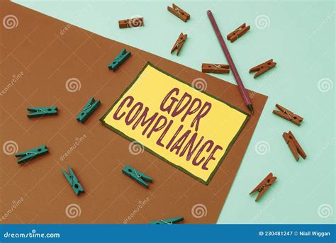 Inspiration Showing Sign Gdpr Compliance Business Idea Protection And