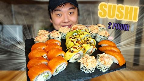 Asmr Mukbang Sushi Sub How To Make Sushi Eating Sounds Gold Han