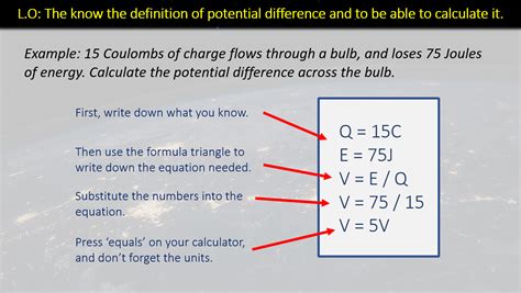 Potential Difference GCSE Physics Teaching Resources Lupon Gov Ph