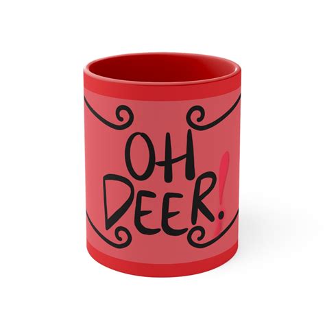 Oh Deer Alastor Hazbin Hotel Accent Coffee Mug, 11oz / the Radio Demon ...