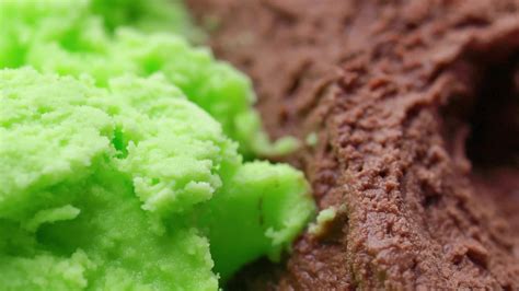 Mint chocolate icecream 11390271 Stock Video at Vecteezy