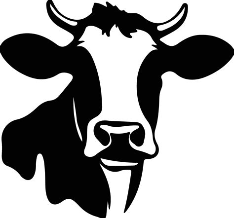 cow black silhouette 38100533 Vector Art at Vecteezy