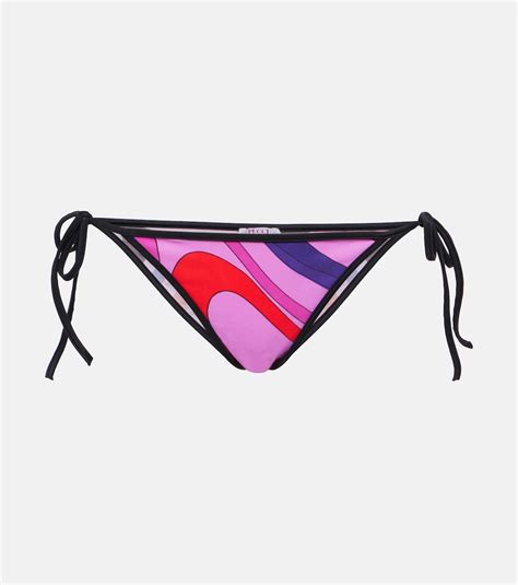 Marmo Low Rise Bikini Bottoms In Multicoloured Pucci Mytheresa