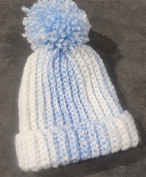 Handmade Crochet Newborn Baby Hat - Etsy