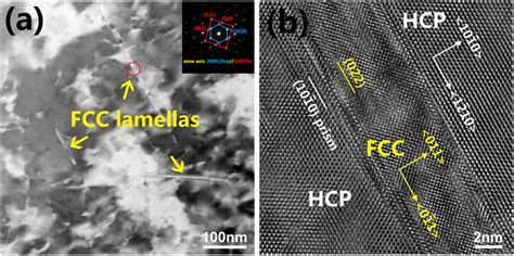 A A TEM Image And The Corresponding SAED Pattern Of The Cold Rolled