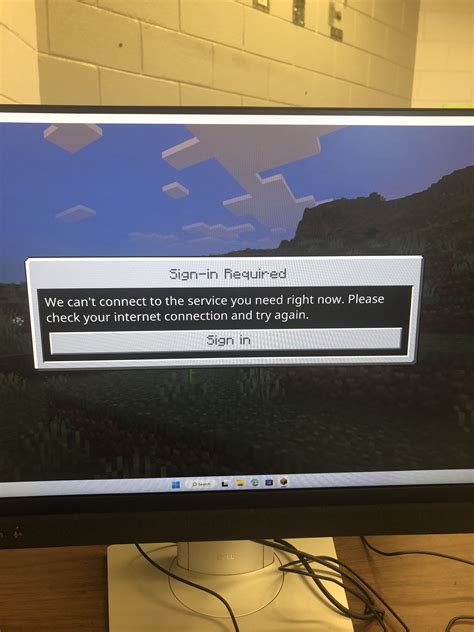 Sign In Error – Minecraft Education