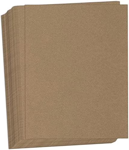 Amazon Hamilco Brown Colored Kraft Cardstock Paper 8 1 2 X 11