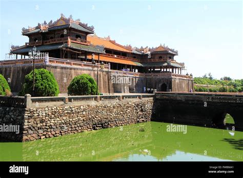 Hue Citadel Vietnam Asia Stock Photo Alamy