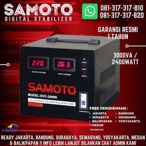 Jual Stabilizer Samoto Digital Stabilizer Va Servo Motor Smt Kn