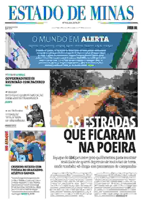 Confira A Capa Do Estado De Minas Do Dia