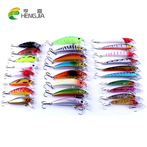 Buy HENGJIA 26pcs Mixed Minnow Fishing Lures Set Bait Boat Travel