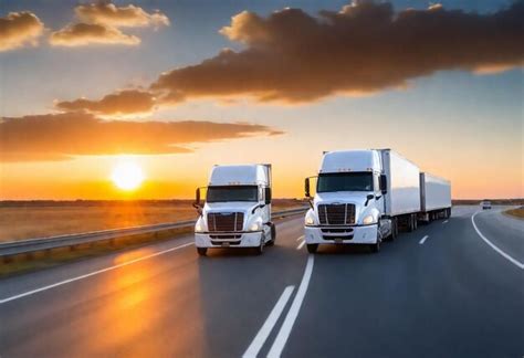 Premium Photo Cargo Truck On Highway Road With Container