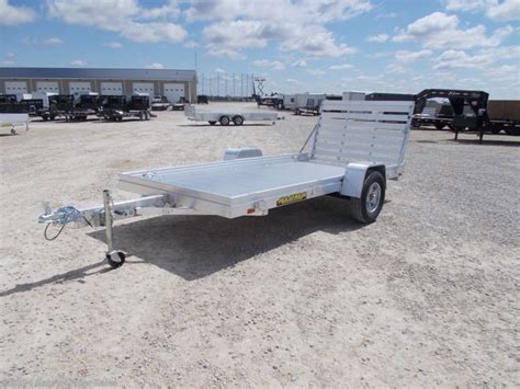 2025 Aluma 6812H 68X12 Aluminum Utility Trailer for ATV UTV SXS