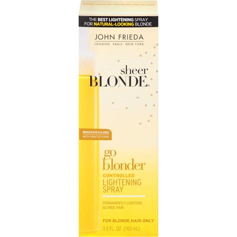 John Frieda Sheer Blonde Lightening Spray 3.5 Ounce (103ml) (3 Pack