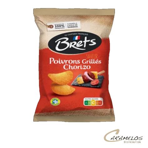 Vente Grossiste Confiserie CHIPS BRET S Poivrons Chorizo 125 G X10