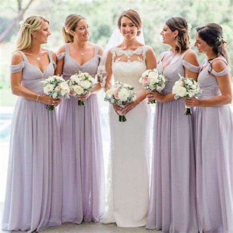 Purple Chiffon Bridesmaid Dresses