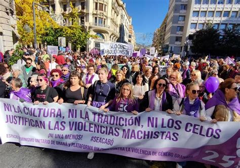 Manifestación 25N Marcha 25N en Granada El grito que no cesa contra