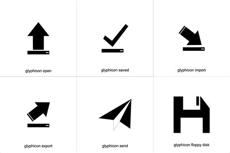 Glyphicon Open Saved Import Icon Design 30722807 Vector Art At Vecteezy