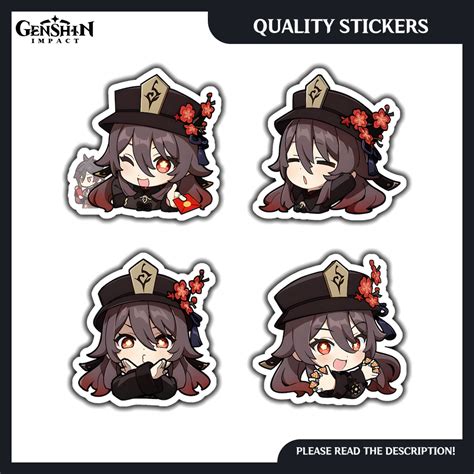 Hu Tao Genshin Impact Emoji Stickers Shopee Philippines