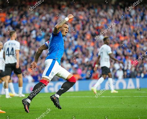 Rangers Captain James Tavernier Celebrates Scoring Editorial Stock ...