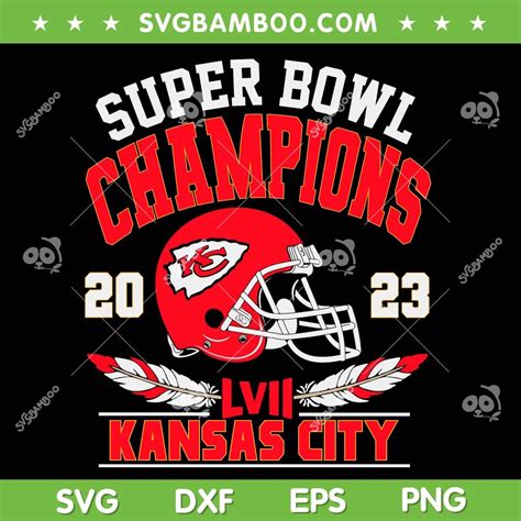 Chiefs Championship 2023 SVG PNG, Super Bowl 2023 Champions SVG, Kansas ...