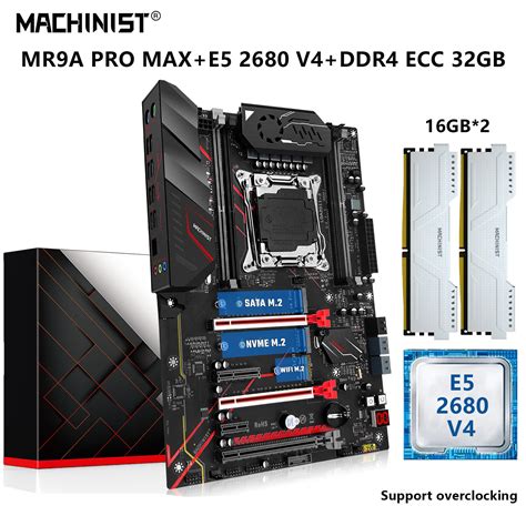 MACHINIST Conjunto De Placa Base MR9A PRO MAX X99 Procesador De CPU