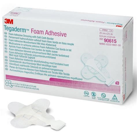 Tegaderm Foam Adhesive Dressing 6.9cm x 6.9cm Mini Wrap