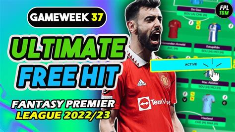 Fpl Double Gameweek 37 Free Hit Draft Best Gw37 Free Hit Fantasy