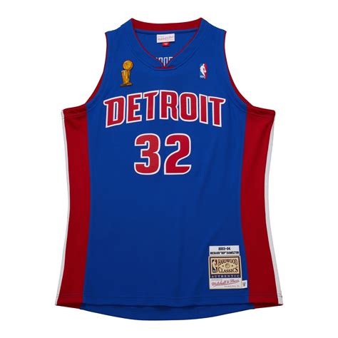 Authentic Richard Hamilton Detroit Pistons Dark Finals 2004 Jersey