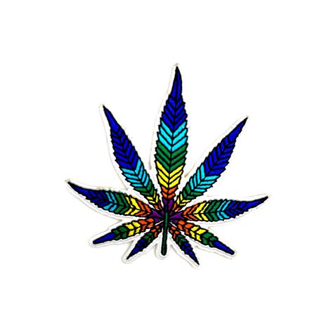 Rainbow Pot Leaf Patch Hippie Shop