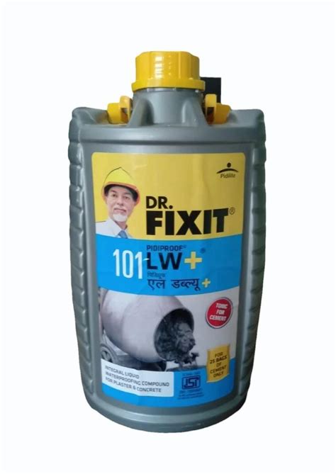 Dr Fixit 101 Pidiproof LW Plus Waterproofing Chemical Packaging Size