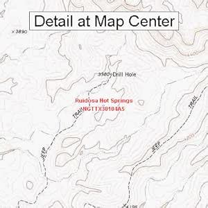 Amazon Usgs Topographic Quadrangle Map Ruidosa Hot Springs