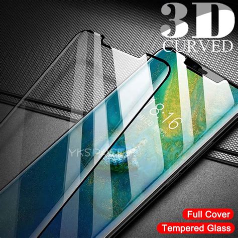 Capa De Vidro Temperado 9h 3d Curvo Completa Para Huawei Mate 20 30 40